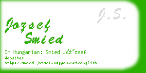 jozsef smied business card